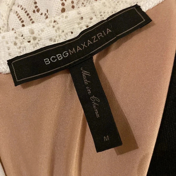 BCBGMAXAZRIA cream&nude lace dress size M - Picture 7 of 8